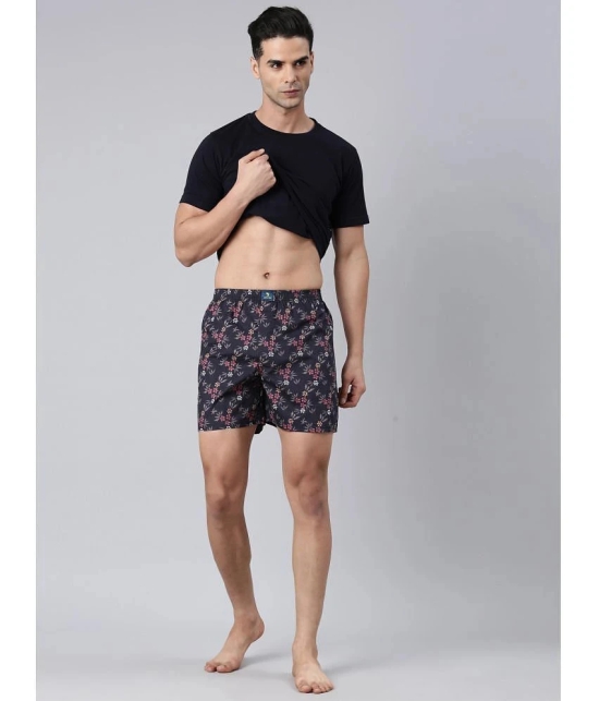 Joven Navy Blue Cotton Mens Boxer- ( Pack of 2 ) - None