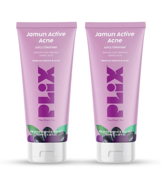 Plix Salicylic Acid Jamun Cleanser Gel For Active Acne & Oil Control Face Wash(200 ml)