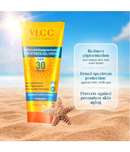 VLCC Matte Look SPF 30 PA ++ Sunscreen Gel Cream, 100 g with 25 g Extra (Pack of 2)