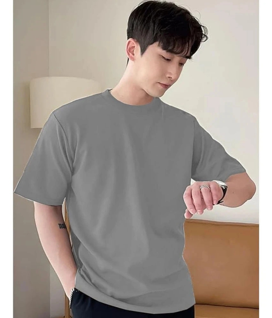 clafoutis Cotton Regular Fit Solid Half Sleeves Mens Polo T Shirt - Grey ( Pack of 1 ) - None