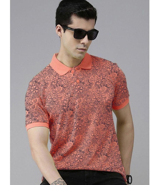 ADORATE - Coral Cotton Regular Fit Men's Polo T Shirt ( Pack of 1 ) - None