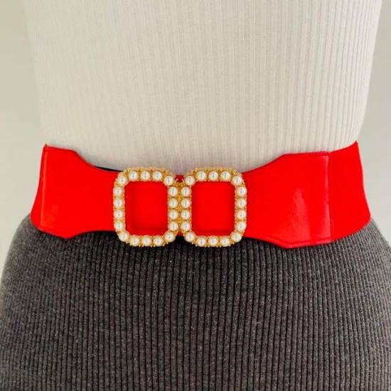 Venice Affair Belt-Red