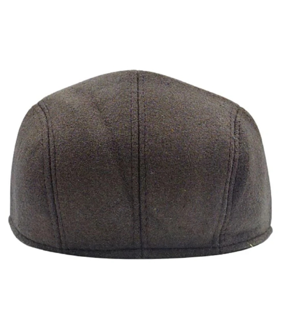 Zacharias Mens Brown Winter Woolen Golf Caps - Brown