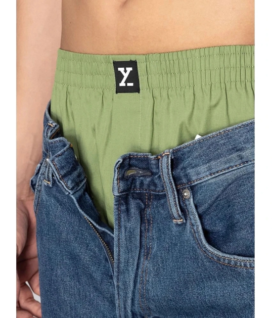 XYXX - Olive Green Cotton Mens Boxer- ( Pack of 1 ) - None