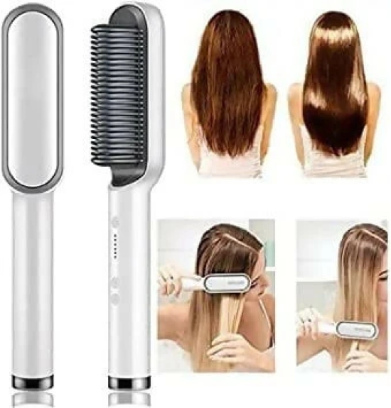 5-Temperature Hair Straightener Comb Brush for Men, Women & Girls (Multi-Color)