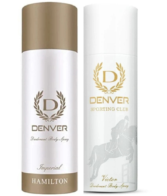 Denver Imperial & Sporting Club Victor Deodorant Spray for Men - 200Ml Each ( Combo Pack of 2 )