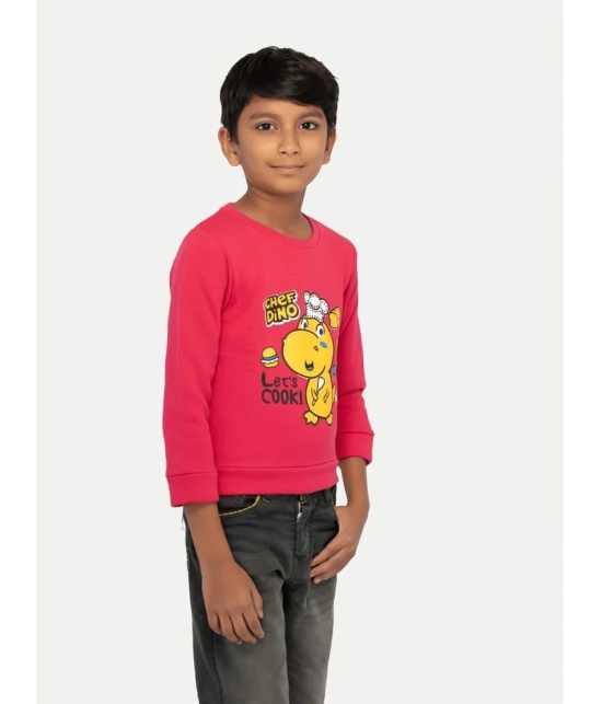 Radprix Pink Cotton Blend Boys Sweatshirt ( Pack of 1 ) - None