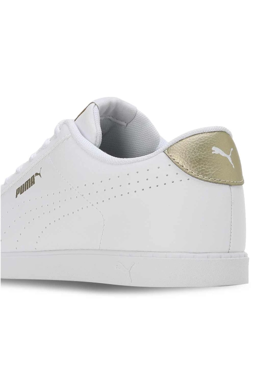 PUMA LADIES GOLD CARINA SLIM PERF LACE-UP SNEAKERS