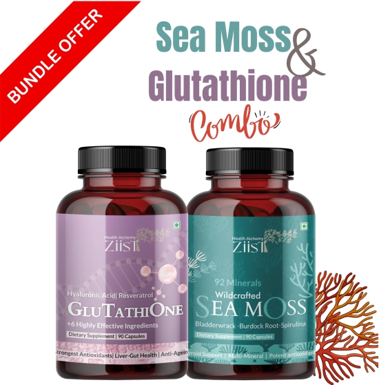 Wildcrafted Sea Moss and Glutathione { Duo }