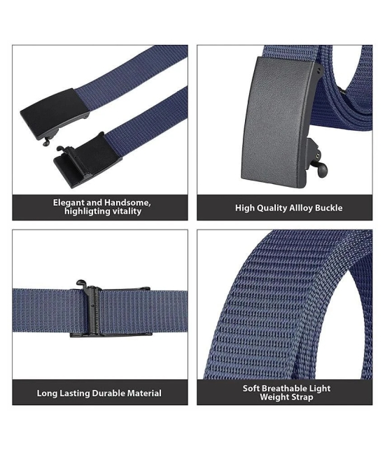 Loopa - Blue Nylon Mens Casual Belt ( Pack of 1 ) - None