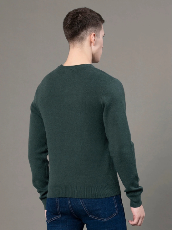 RedTape Round Neck Solid Sweater for Men | Essential Comfort for Every Day