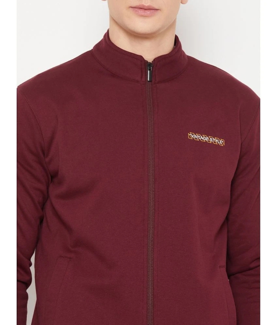 UNIBERRY Cotton Blend High Neck Mens Sweatshirt - Maroon ( Pack of 1 ) - None