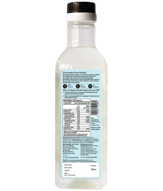 Kapiva Virgin Coconut Oil 250 Ml