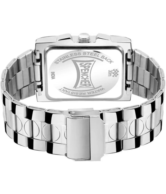 spencher Silver Stainless Steel Analog Mens Watch