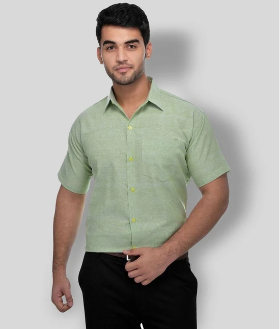 DESHBANDHU DBK - Green Cotton Regular Fit Mens Formal Shirt (Pack of 1) - None