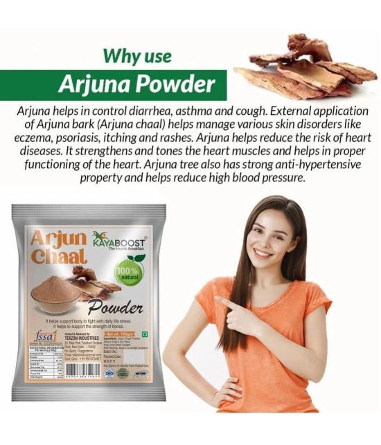 KAYABOOST Arjun ki Chaal Powder, Arjuna Bark, Arjun Chal Tree Kwath, Pack of 2 (2 x 100 g)