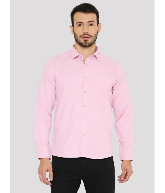 Maharaja - Pink Polyester Slim Fit Mens Casual Shirt ( Pack of 1 ) - None