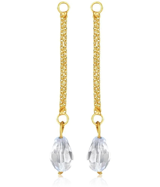 VIVASTRI Golden Drop Earrings ( Pack of 2 ) - Golden