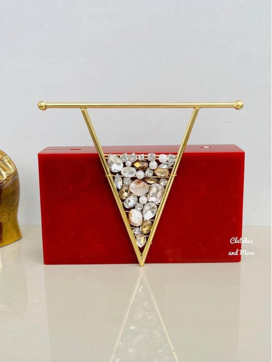 Red Handheld Premium Resin Clutch