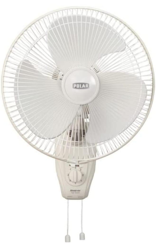 POLAR Annexer Hi-Speed 300mm 12 Inch Oscillating Wall Fan  | RPM : 2200 | Watt : 75 | Air Delivery : 70 | Suitable for Kitchen, Bathroom and Office