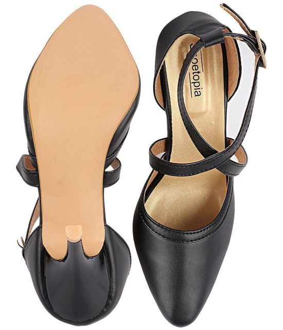 Shoetopia - Black Women''s Sandal Heels - None