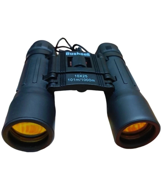 BUSHNELL10 * 25 Binocular with Cover || Travel Stargazing Concerts Sports Optical LLL Vision Binocular Fixed Zoom (Pack of - 1)