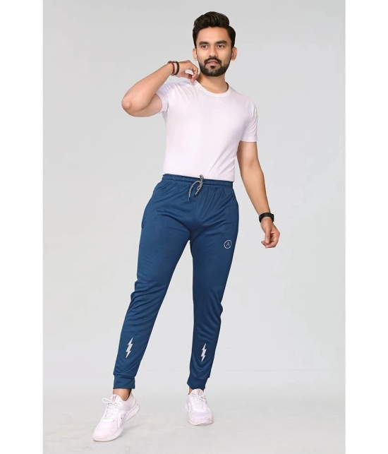 Anand Blue Lycra Mens Trackpants ( Pack of 1 ) - None