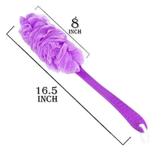 Namaskaram Loofahs for Bathing in Long Handle for Men and Women, Pack of 1