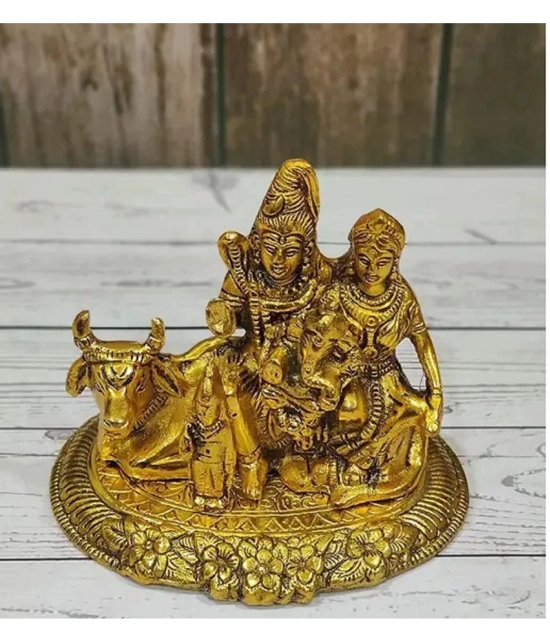 PAYSTORE Aluminium Shiv Family Idol ( 3 cm )