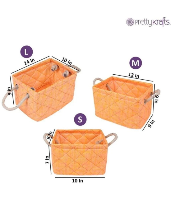 PrettyKrafts - Storage Boxes & Baskets ( Pack of 3 )