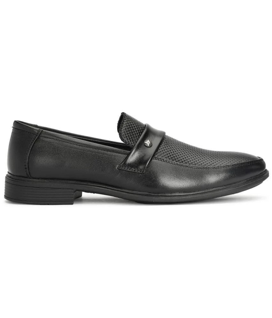 Buxton Black Mens Slip On Formal Shoes - None