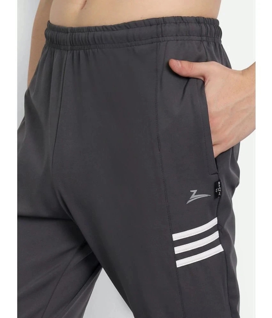 Zeffit - Grey Lycra Mens Trackpants ( Pack of 1 ) - None