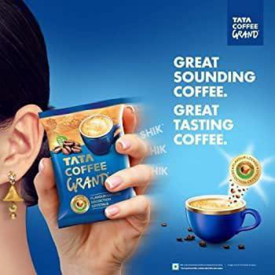 Tata Grand | Instant Ground Coffee | Chicory Flavoured, Bag | 200 gm pack