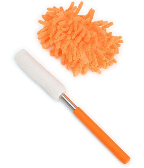 HOMETALES - Car Cleaning Combo Of Dual Sided Microfiber Gloves , Sponge And Mini Extendable Duster for car accessories( Pack Of 3 )