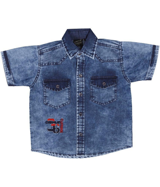 Kids Denim Half sleeves Shirt - None