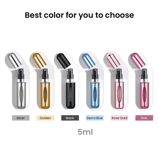 Refillable Perfume Travel Atomiser 5ml-Silver