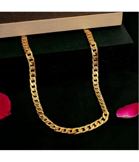 FASHION FRILL - Gold Plated Brass Chain ( Pack of 1 ) - None