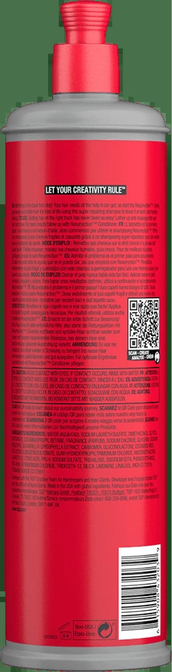 Tigi Bed Head Urban Anti+dotes Resurrection Shampoo 750ml