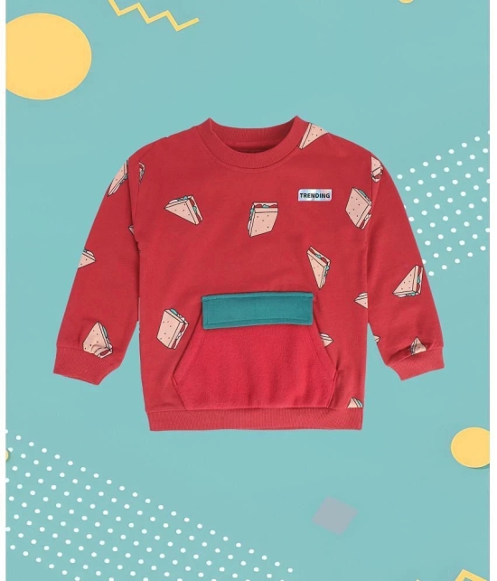 MINI KLUB Red Cotton Boys Sweatshirt ( Pack of 1 ) - None