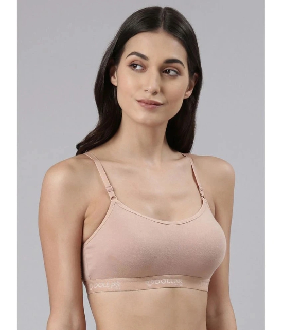 Dollar Missy Beige Cotton Non Padded Womens Bralette Bra ( Pack of 2 ) - None