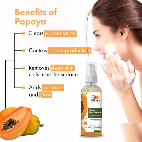 BEEFEE FACE WASH KIT (KUMKUMADI, MULTANI MITTI, PAPAYA & VITAMIN-C FACE WASH)