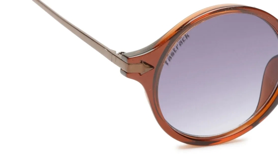 Brown Round Men Sunglasses (P343BK2|45)