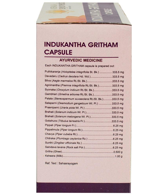 Kerala Ayurveda Indukantha Gritham Capsule, 100 Count