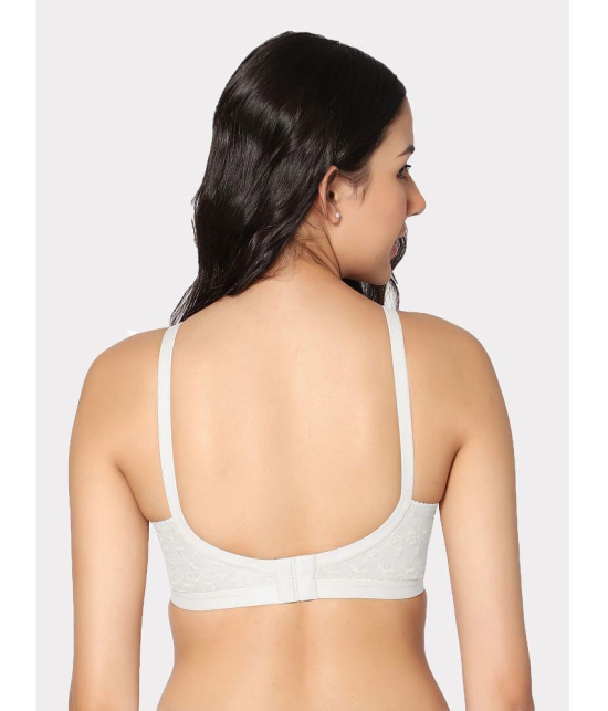 IN CARE LINGERIE - White Cotton Non Padded Women's T-Shirt Bra ( Pack of 1 ) - None