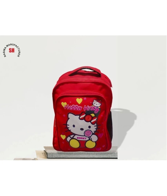 SH NASIMA Unisex Kids School Bag Cartoon Backpacks For /Boy/Girl/Baby/ (3-12 Years) Waterproof School Bag (21 L) - Red