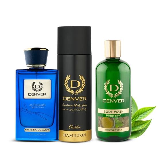 Gift Pack Autograph Collection Mystic Ocean 100ml | Bodywash Purifying 325ml | Hamilton Caliber 200ml