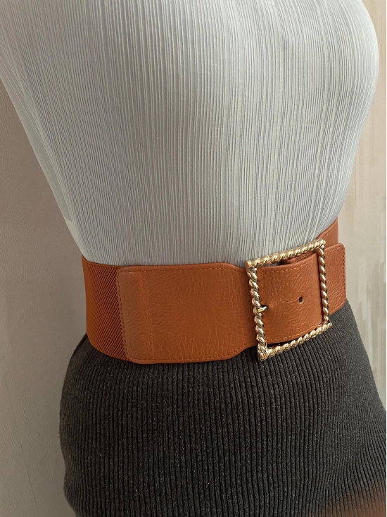 Runway Wrap Belt-Dark Brown