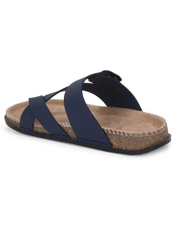 Leeport Blue Mens Daily Slipper - None