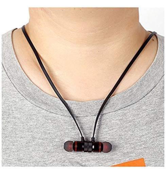 Ekdant Wireless Magnet  Earphone Headphone With Mic, Sweatproof Sports Headset, Best For Running And Gym