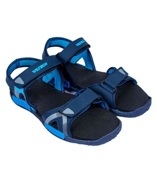 ASIAN Navy Canvas Floater Sandals - None